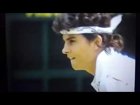 Gabriela Sabatini  vs Nathalie Tauziat Wimbledon 4th Round 1991