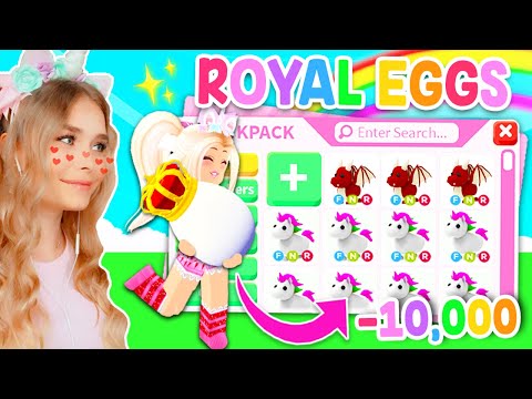 100 ROYAL EGGS Got Me THIS MANY *LEGENDARIES* In Adopt Me! (Roblox)