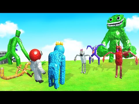 OH NO! GARTEN of BANBAN Fights RAINBOW FRIENDS! Who Wins?