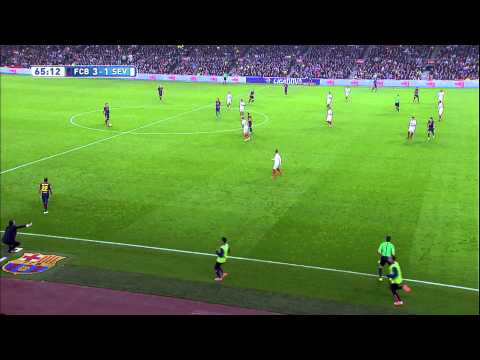 Gol de Rakitic (3-1) en el FC Barcelona - Sevilla FC - HD