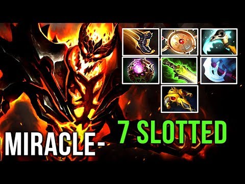 Miracle- Shadow Fiend WTF?! FULL-SLOTTED Beast Aeon Disk + Magic Build vs MinD_ContRoL Mid - Dota 2