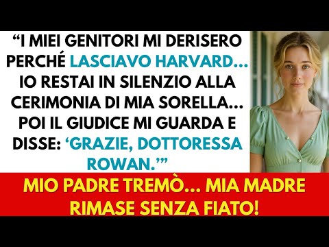 La mia famiglia mi derise per aver lasciato Medicina poi il giudice disse: ‘Grazie, Dottoressa Rowan