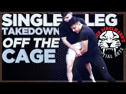How to do a Single Leg Takedown Off The Wall