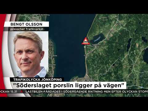 Trafikolycka på E4:an - "Risk för långa köer" - Nyheterna (TV4)