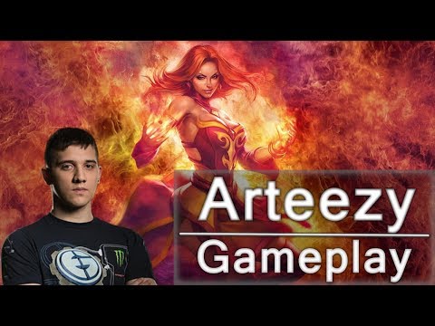 EG.Arteezy Lina -VS- coL.Moo - Gameplay - Evil Geniuses