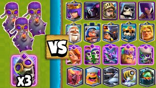 TRIPLE EVOLVED BOMBER vs ALL CARDS | Clash Royale