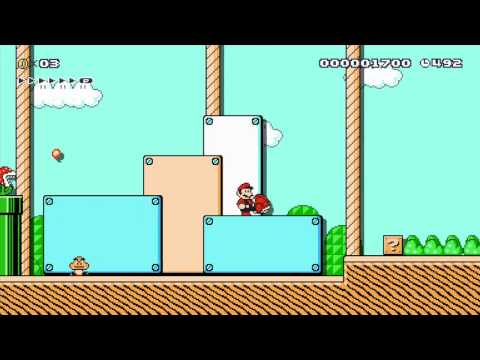 Mania Remix SMB3 1-1 ~ from Riley W ~ SUPER MARIO MAKER Gameplay RAW