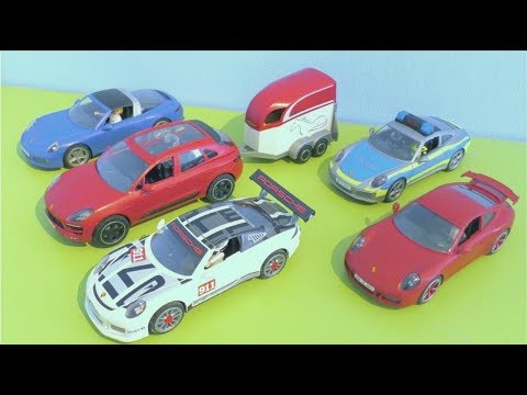 Spielzeugautos für Kinder - Polizeiauto, Rennauto, Porsche & Cabrio - Vehicles for Kids