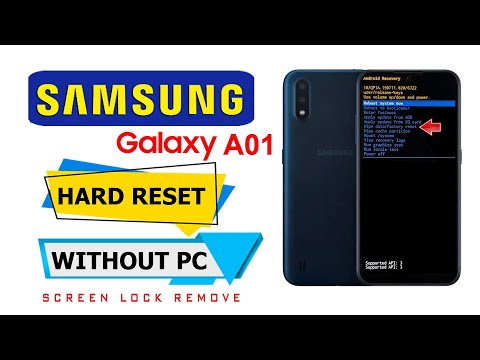 Samsung Galaxy A01 Lock Screen Password Reset | Samsung Galaxy A01 (Sm-a015f) Hard Reset Factory