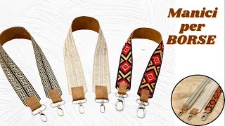 Come cucire dei MANICI per BORSA fai da te | DIY TUTORIAL | How to sew BAG handles