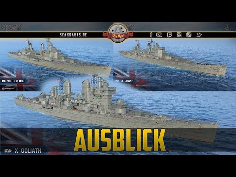 Britische schwere Kreuzer T8 - T10 - deutsch - World of Warships