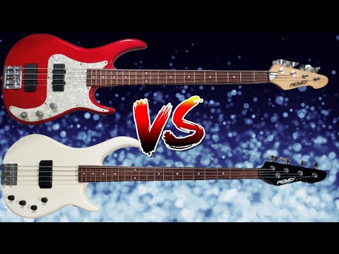 USA Peavey 35" scale VFL pickup bass battle - maple vs graphite neck - Axcelerator vs. G Bass