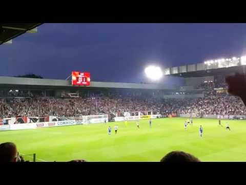 Cracovia - Wisła 24.07.2015 Gol dla Pasów z wysokości trybun