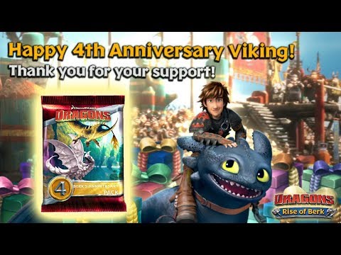 Berk's 4th Anniversary Pack (Pulling all dragons) | Dragons: Rise of Berk