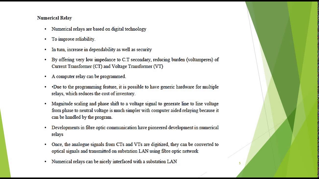 Video on Microprocessor based over current relay and Numerical problems_12-01-2021
