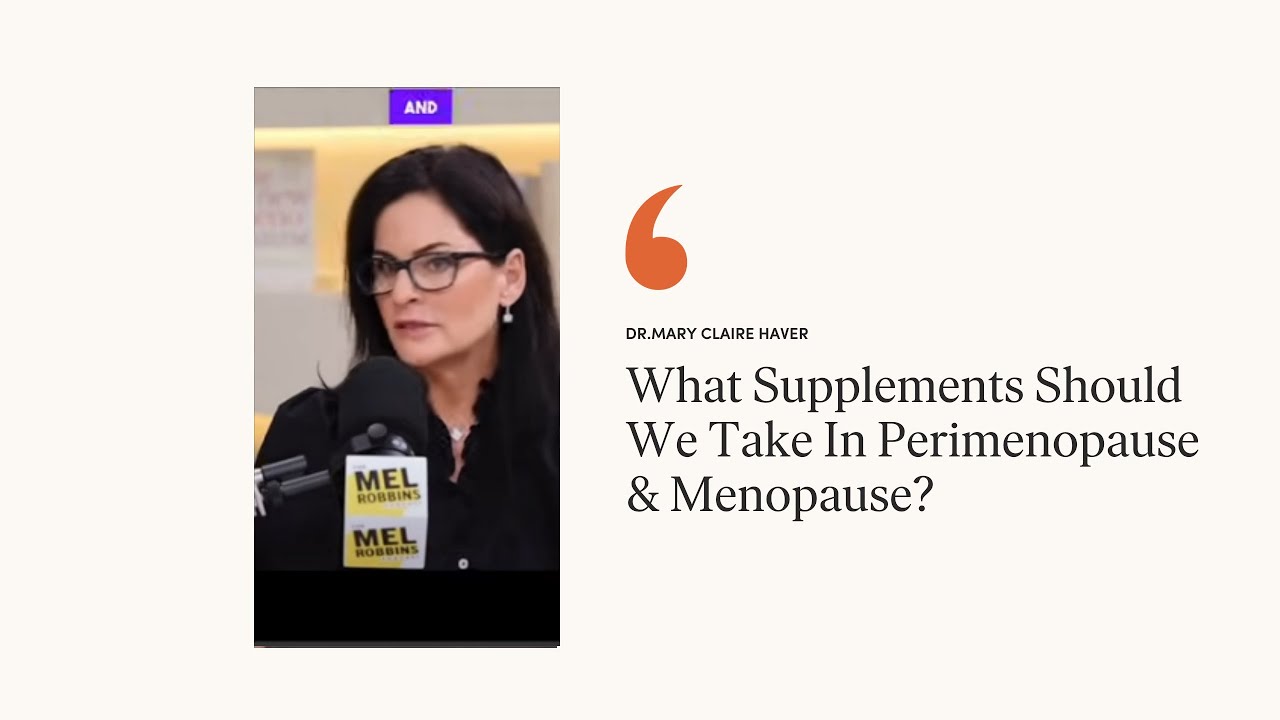What Supplements Should We Take In Perimenopause & Menopause? Supplements In Description
