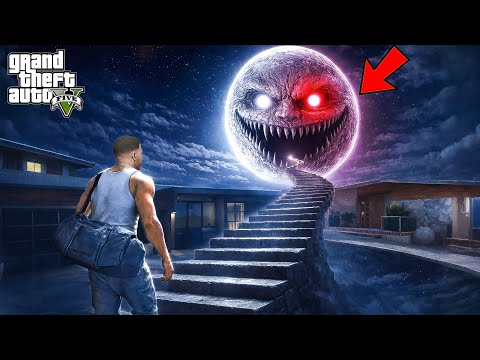 “🌕 Moon Woke Up! Franklin & Shinchan Found a Secret Stairway in GTA 5 Telugu 😱” Dhanu Dino