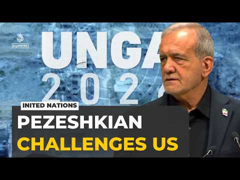 Iran's Pezeshkian challenges US ‘terrorist’ label in UNGA speech