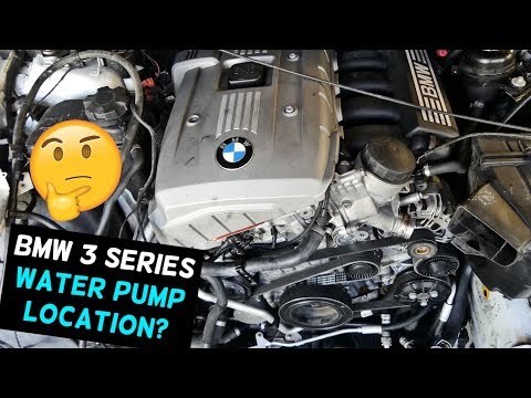 BMW E90 E91 E92 E93 WATER PUMP LOCATION 323i 325i 328i 330i 335i 325xi 328xi 330xi