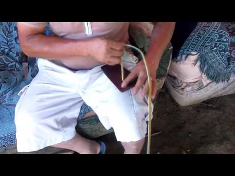 confección de la Cutarra Panameña (guanico arriba los santos)