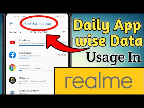App wise Data User Realme How to check data use in realme app list appwise