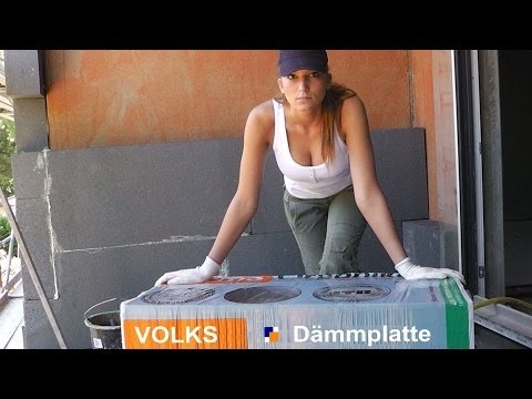 Fassadendämmung WDVS Fassadendämmplatten richtig verkleben - einfach erklärt