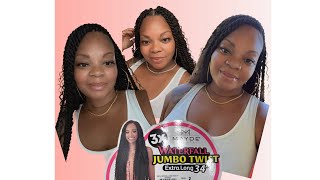🔥QUICK‼️EASY ‼️CHEAP‼️ONLY 💲3️⃣0️⃣ crochet hairstyle with *Mayde  waterfall jumbo twist 34 inches