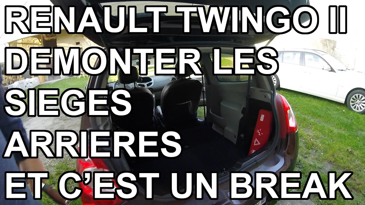 Renault Twingo II - Démonter les sièges arrière.