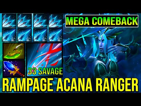 33 SAVAGE - MEGA COMEBACK - RAMPAGE  [ DROW RANGER ] - INCREDIBLE ARCANA SET
