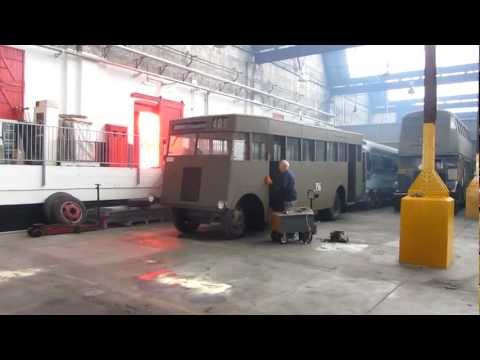Sydney Bus Museum austerity bus is moved out