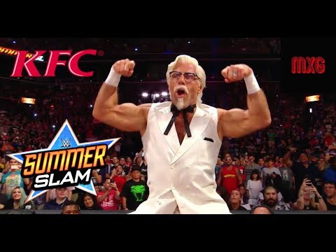 Shawn Michaels SummerSlam 2017 Entrance as KFC Colonel Sanders