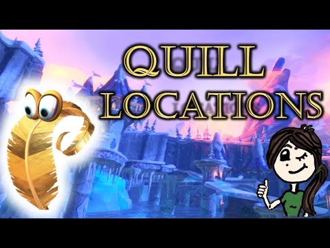 Glitterglaze Glacier Quill Locations |Yooka-Laylee (Switch)