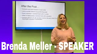 Book Brenda Meller to Help Your Audience Get a Bigger Slice of the LinkedIn Pie #Speaker