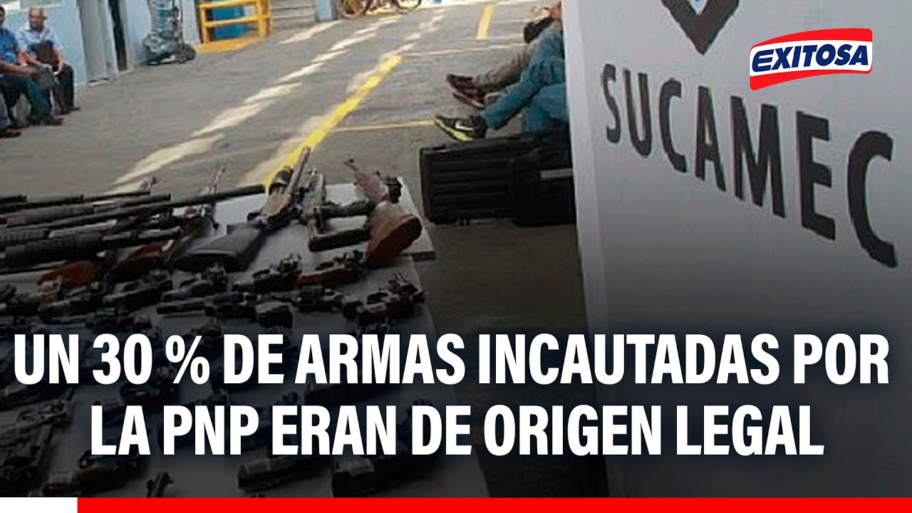 🔴🔵 Fiscalización permitiría saber cuántas armas legales pasaron a manos de delincuentes
