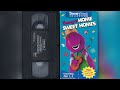 Barney S Home Sweet Homes 1992 1993 VHS Release Canadian Release Black VHS