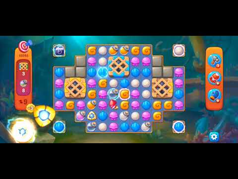 Fishdom Challenge Level 10045 (with ingame boosters and Double Bombs) @choraelmin