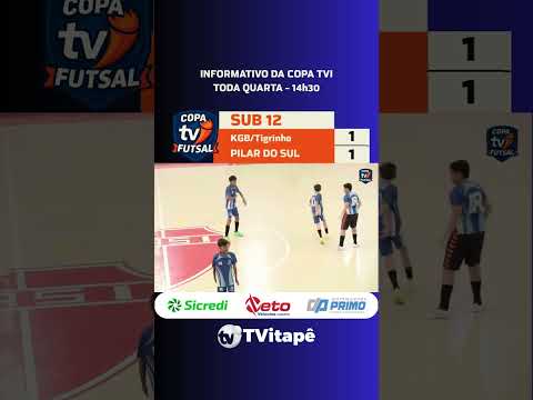 COPA TVI 2025  KGB/Tigrinho 1-1 PILAR DO SUL SUB 12 - 14/09/2025 - 5º SEMANA