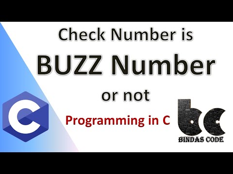Buzz Number Checking Program