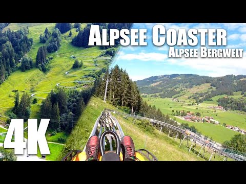 Längste Rodelbahn in Deutschland! | Alpsee Coaster | Alpsee Bergwelt | 4K Onride & Drone Footage