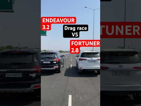 ENDEAVOUR 3.2 VS FORTUNER 2.8 DRAG RACE #dragrace #fortuner #endeavour #fortuner2023 #endeavour2023