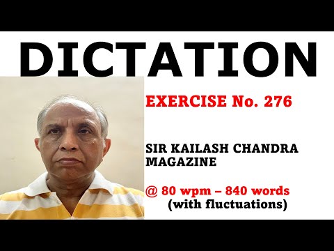 #ShorthandDictationSirKCmagazineAt80wpm #ShorthandDictation #PitmanShorthand #SatishChhabra