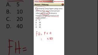 Download lagu cara cepat mencari frekuensi harapan #maths # #matematika mp3 Download lagu cara cepat mencari frekuensi harapan #maths # #matematika mp3