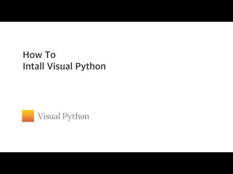 Visual Python Tutorial 01 How To Install Visual Python