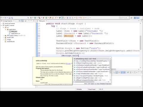JavaFX Tutorial part11 Login Screen