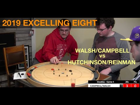2019 Excelling Eight Crokinole - Doubles - Reinman/Hutchinson v Walsh/Campbell