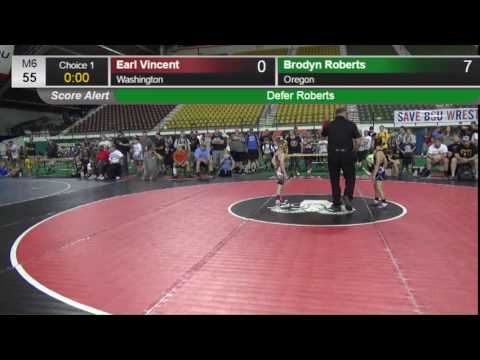 51 Bantam 55 Earl Vincent Washington vs Brodyn Roberts Oregon 8429156104
