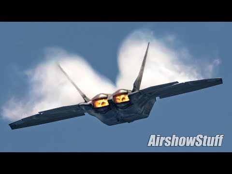 In The Box! F-22 Raptor Aerobatic Demo - Terre Haute Airshow 2018
