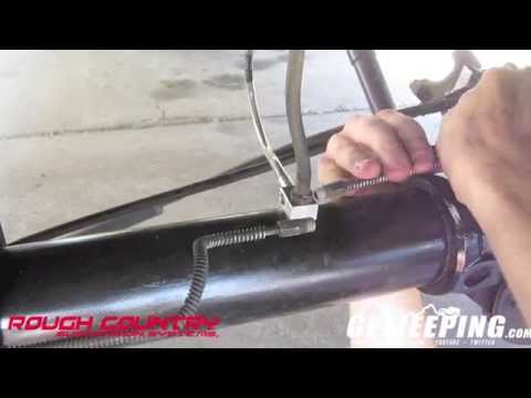 Rough County Jeep Cherokee XJ  4"-6" rear brake line install - GetJeeping