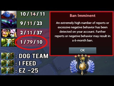 6 Months Ban 1/79 Try Hard Feeding Comeback vs Techies Spectre DIVINE 5 RANK Dota 2