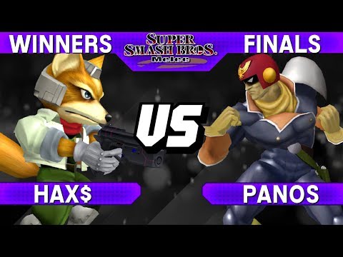 Smash Melee - Hax$ (Fox) vs Panos (Falcon) - Major Flavor Winners Finals